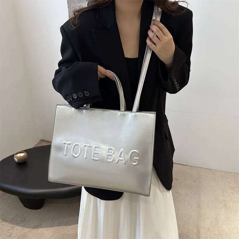 Simple Vintage Large Capacity Tote Bag, Casual Fashion Handbag Shoulder Crossbody Bags for Women Daily Travel Shopping Commuting Z260207 - view 3