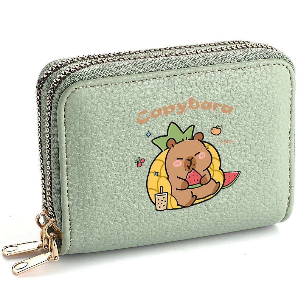 Holders, Cartoon And Anime, Double-Zipper Coin Purse, Multi-Card Slot ID Credit Card Bag, Women's Wallet Y260206