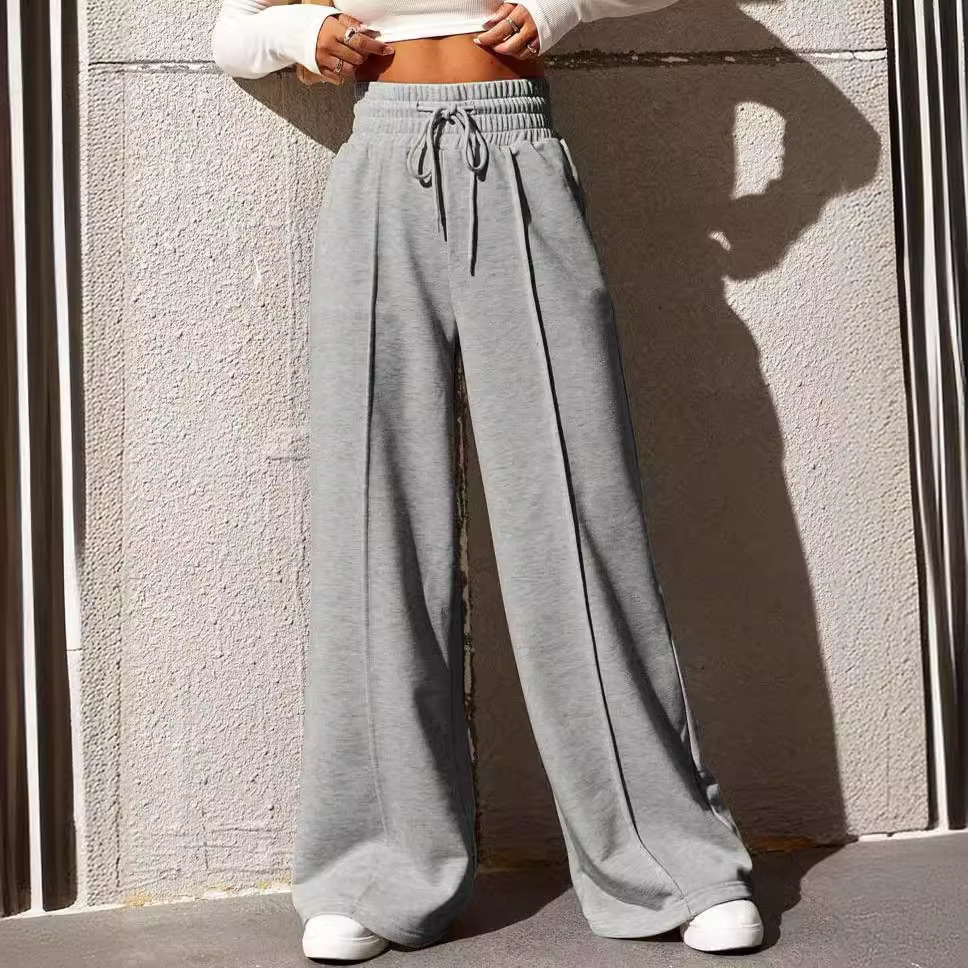 Womens Sweatpants Autumn 2025 New Straight Loose Fit Wide Leg Pants Outdoor Dance Casual Long Pants - view 5