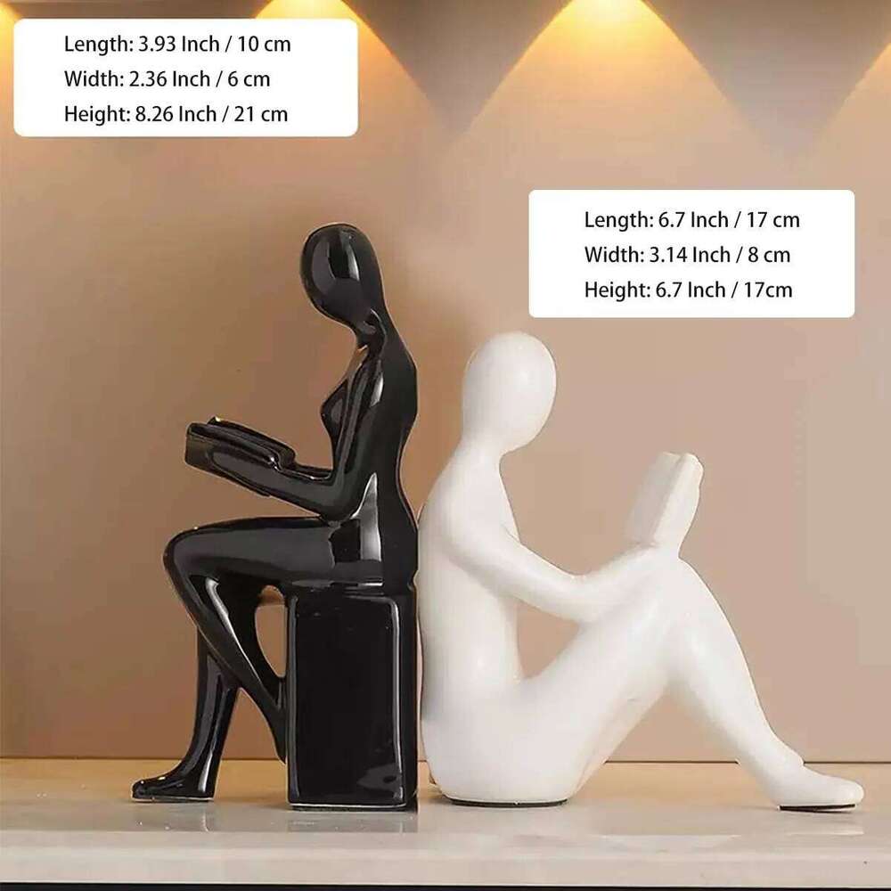 Light Luxury High-end Modern Bookends Character Ornaments Home Furnishings Offices Study Decorations S260204 851