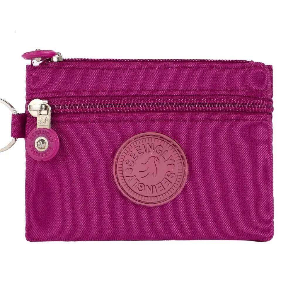 Canvas Coin Purse 2024 New with Key Ring Waterproof Credit Card Holoder Wear-resistant Wallet Money Bag Male Female Y260206