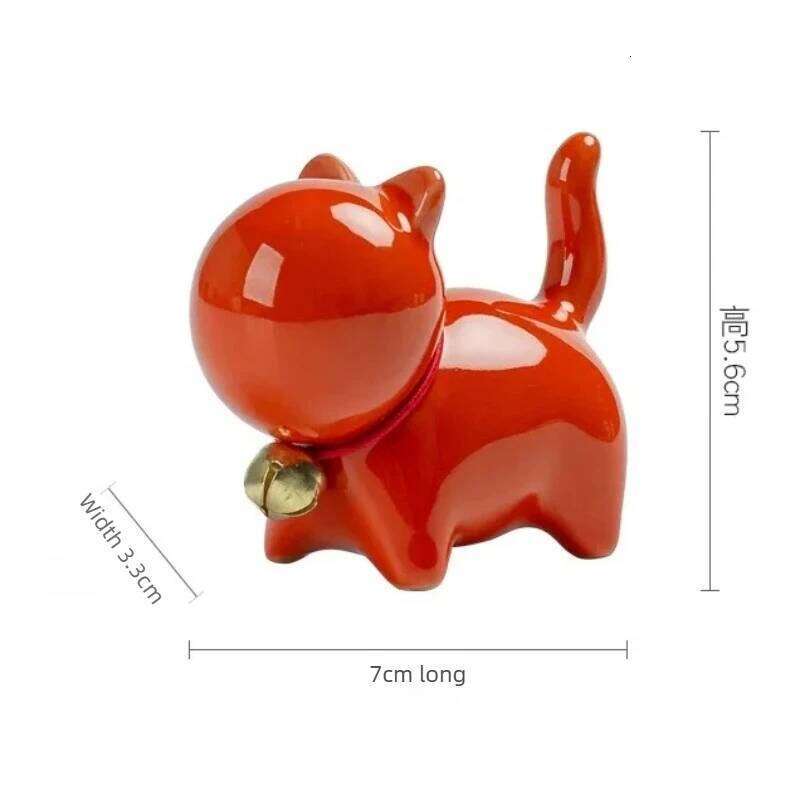 Creative Ceramics Cute Kitten Ornament Animal Micro Landscape Pet Indoor Desktop Ornaments Set Accessories Tea Play S260204 f4c