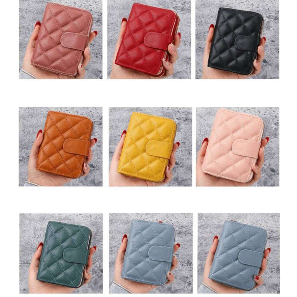Fashion PU Leather Short Zipper Hasp Large Capacity Slim Small Wallet Card Bag Holder Women Girls Y260206