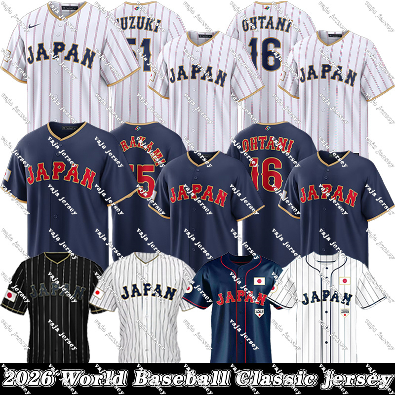 16 Shohei Ohtani 2026 WBC World Baseball Classic Jersey Team Japan Baseball Jersey Yoshinobu Yamamoto Shota Imanaga Seiya Suzuki Munetaka Murakami