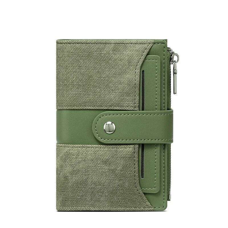 Short Card Holder Ladies Wallet 2025 New Patchwork PU Leather Woman Fashionable Girls Coin Purse Y260206