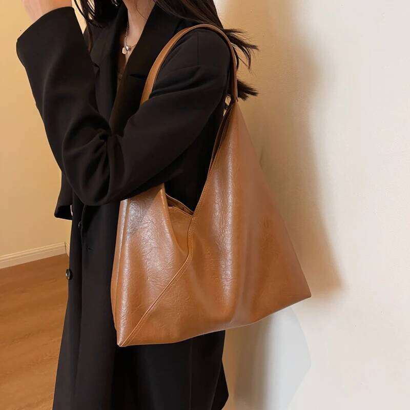MOODS Retro 2-IN-1 Shoulder Bags For Women Soft PU Leather Pure Color Large Capacity Underarm Hobo Shopper Tote Handbag Z260207 - view 6