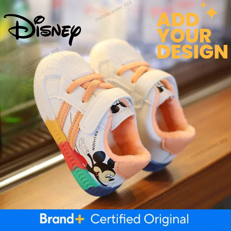 Mickey Minnie Children Casual Shoes Girls Boys Sneakers Kids Breathable Soft Sport Shoe Baby Toddler Outdoor Sneaker Spring