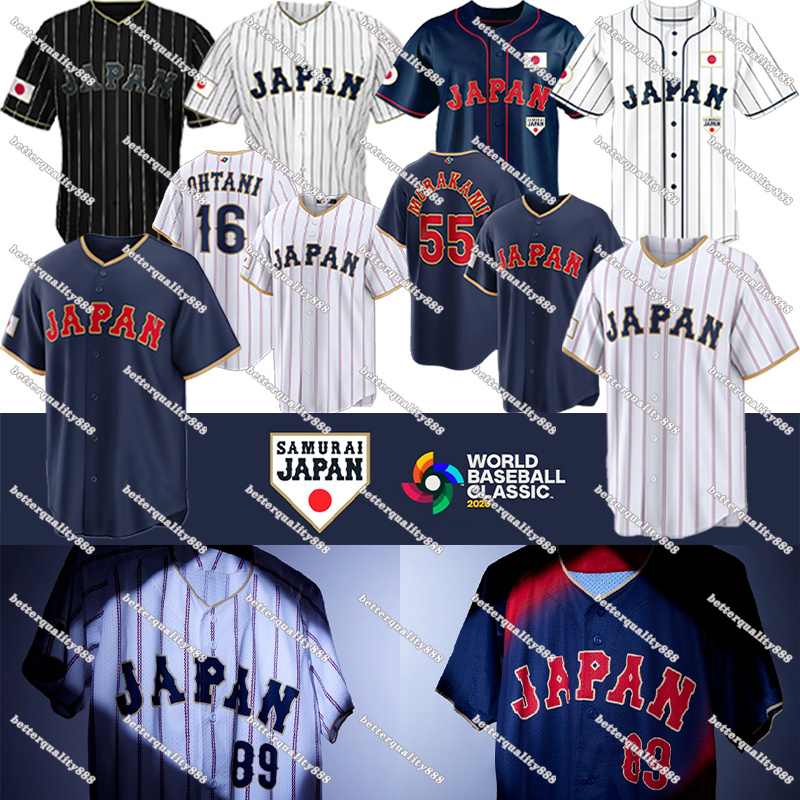 16 Shohei Ohtani 2026 World Baseball Classic Jersey Team Japan Baseball Jersey Yoshinobu Yamamoto Shota Imanaga Seiya Suzuki Munetaka Murakami