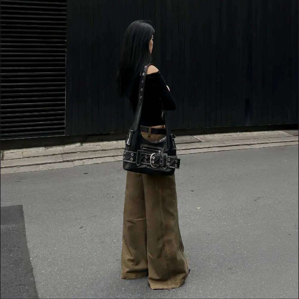 Women Bag Vintage 2025 PU Y2K Euro-America Style Fashion Shoulder Bags Handbag High-Capacity Y260205