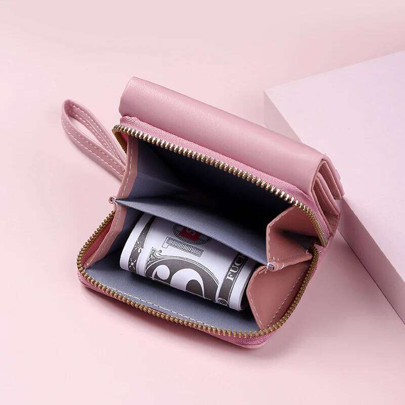 Wallets for Kawaii Cute Luxury Designer Lady Pink Womens Small Women Leather Wallet Coin Purse Y260206