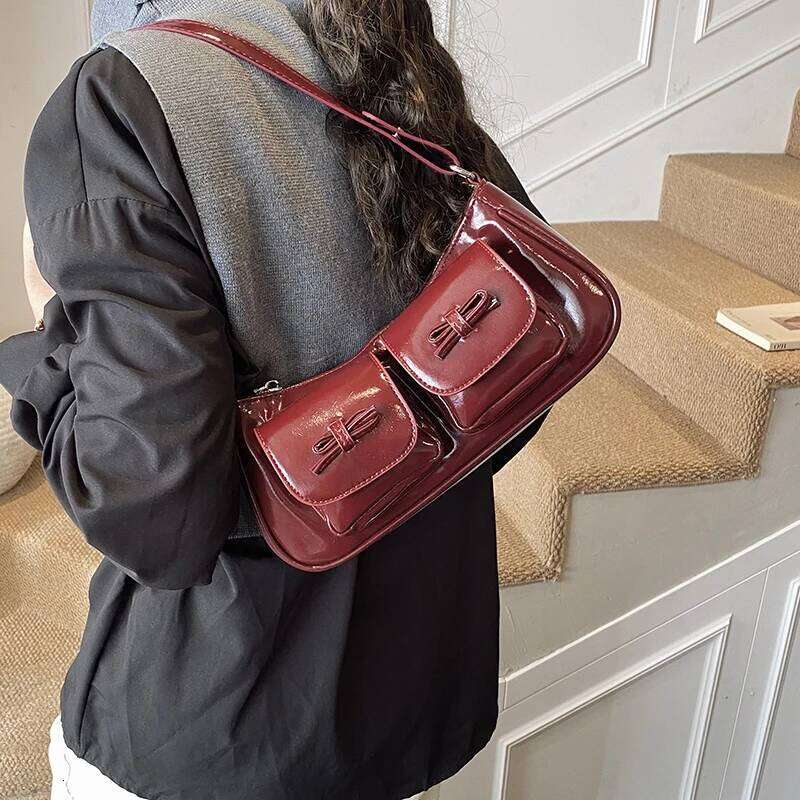 Elegant Leather Classic Designer Paris Inspired Bag Trendy Crossbody Handbag With Solid Color For Women Leisure And Business Y260205