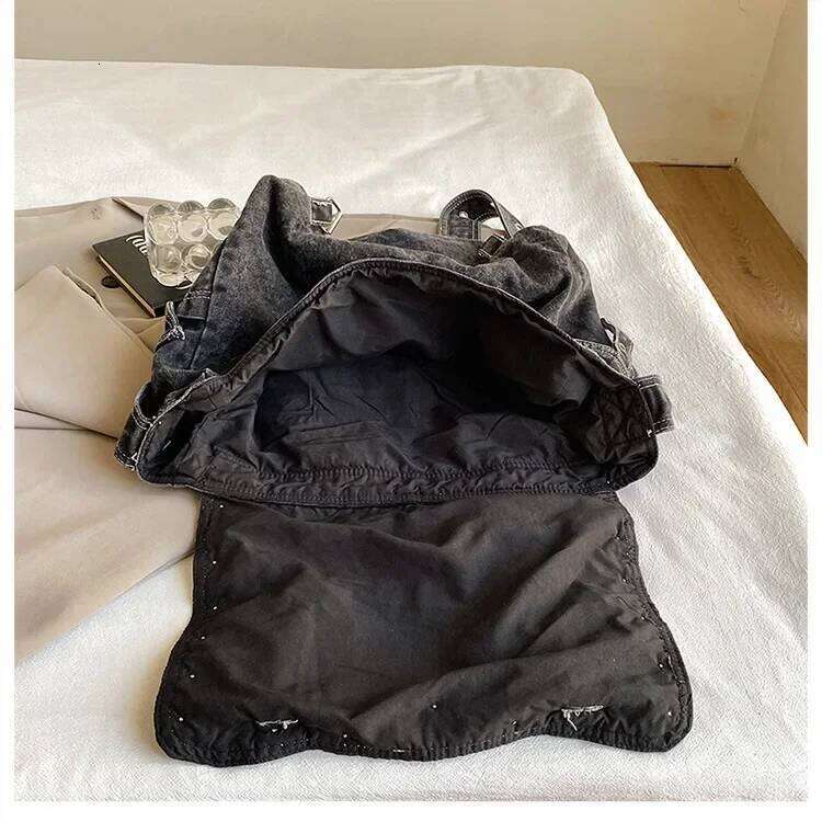 2024 Autumn y2k Denimn Vintage Shoulder Crossbody For Women Large Capacity Female Tote Bags Y260205