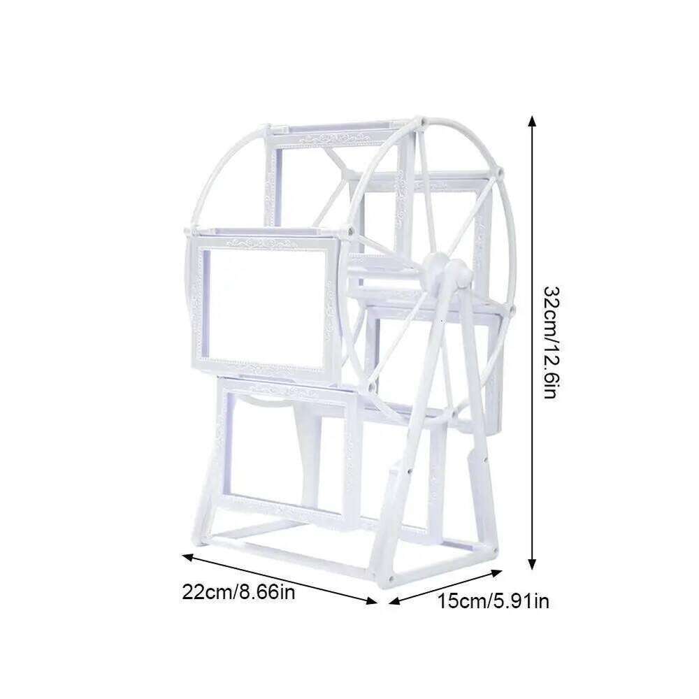 Creative Rotatable Ferris Wheel PhotoFrame Birthday Gift Display Shelf Photo Frame Home Table Decoration S260205 7ad
