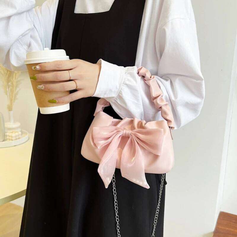 H3CB Women's Handbags Bowknot Clutches Purses Purse Stylish Casual Trendy Shoulder Crossbody Bag with Removable Strap Z260207 - view 5