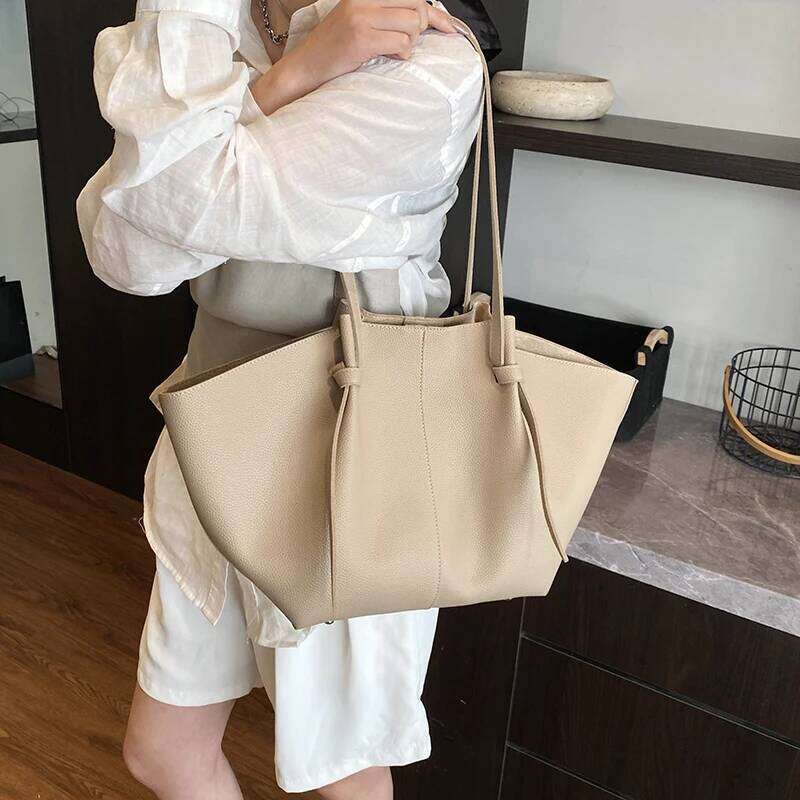 Branded Shoulder Bags For Women Soft PU Leather 2-IN-1 Big Capacity Shopper Tote Set 2025 Luxury Designer Handbags Y260205