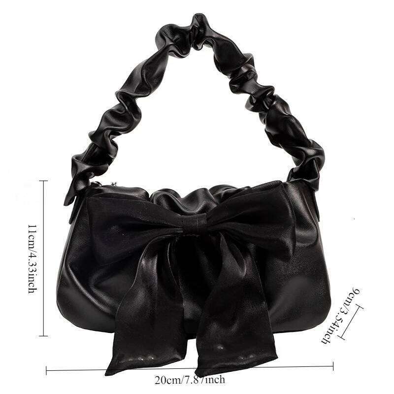 Popular Retro Handbag for Women, 2025 New Trendy and Fashionable Sweet Handbag, Bow Tie Crossbody Bags Z260207 - view 6