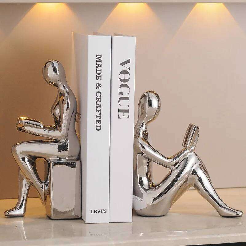 Light Luxury High-end Modern Bookends Character Ornaments Home Furnishings Offices Study Decorations S260204 851
