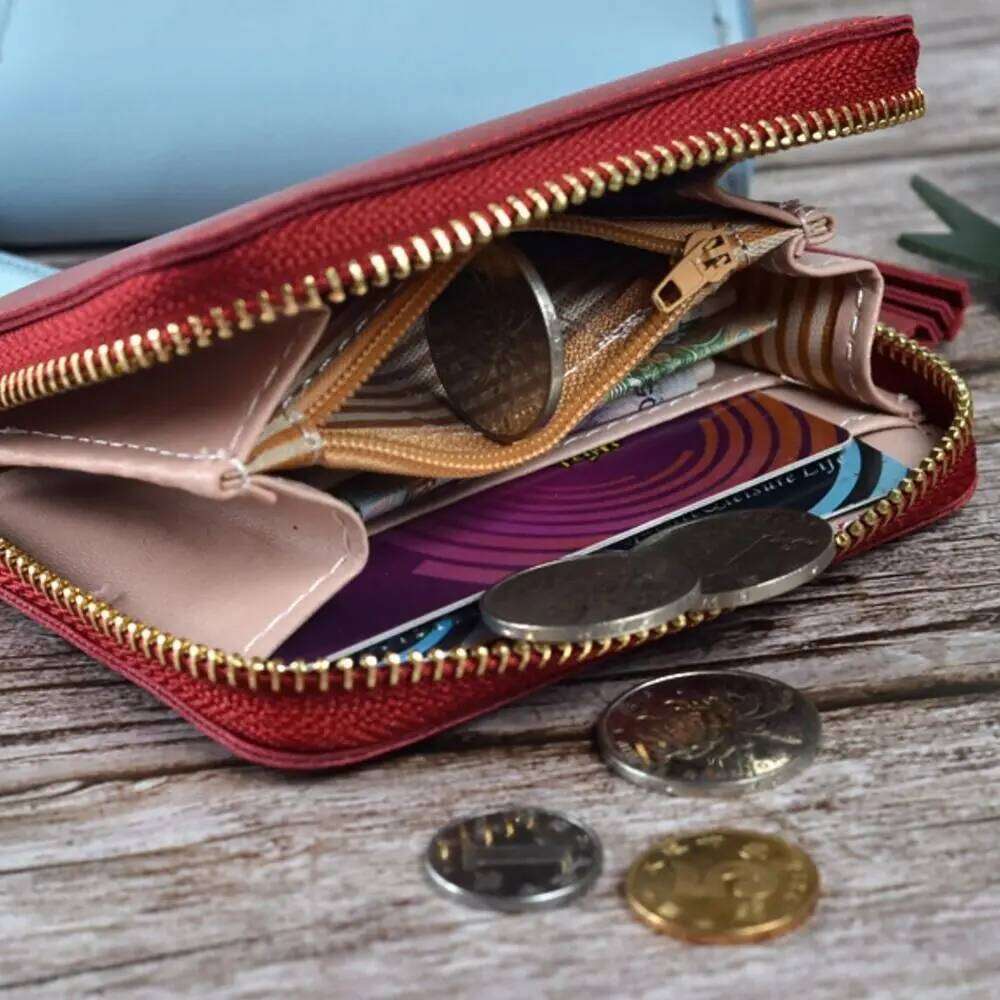 Short PU Leather Zipper Wallet Tassel Pendant Coin Purse Money Bag Panda Credit Card Holoder Women Girls Y260206