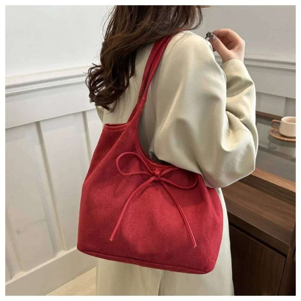 Fashion Popular Bow Shoulder Large Capacity Temperament Tote Underarm Bag Women Z260207 - view 5