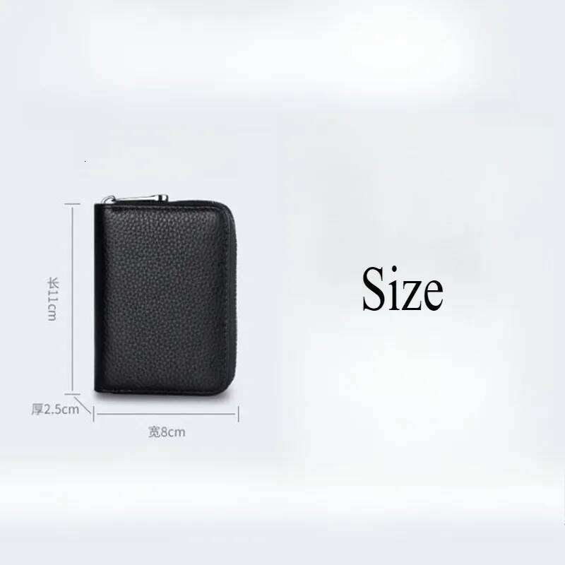 Unisex Classic Case 11 Slot Zero Wallet Solid-color Organ Card Bag Anti-theft Brush Coin Purse for Women Y260206