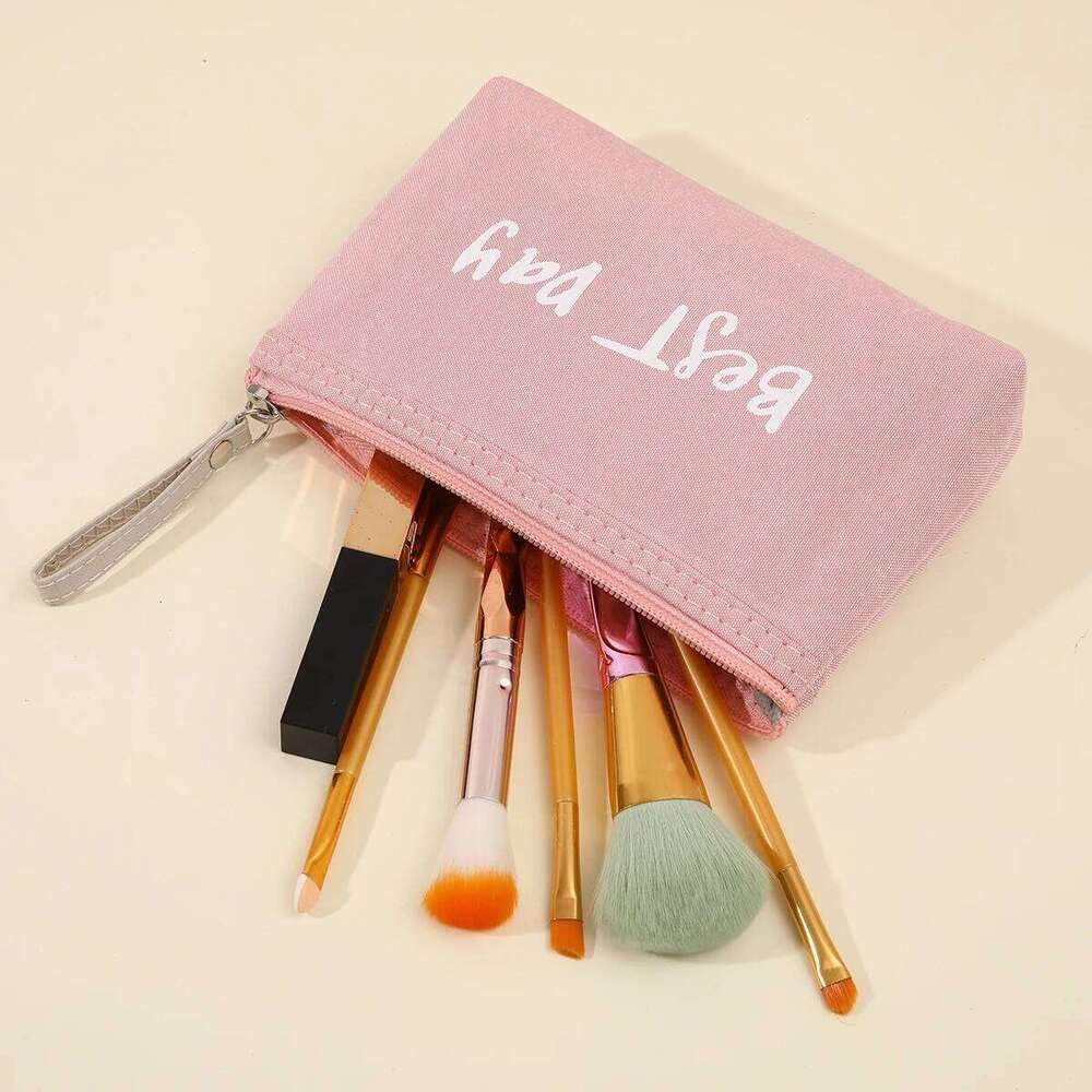 Summer travel portable makeup for going out Canvas coin purse mobile storage bag Y260206