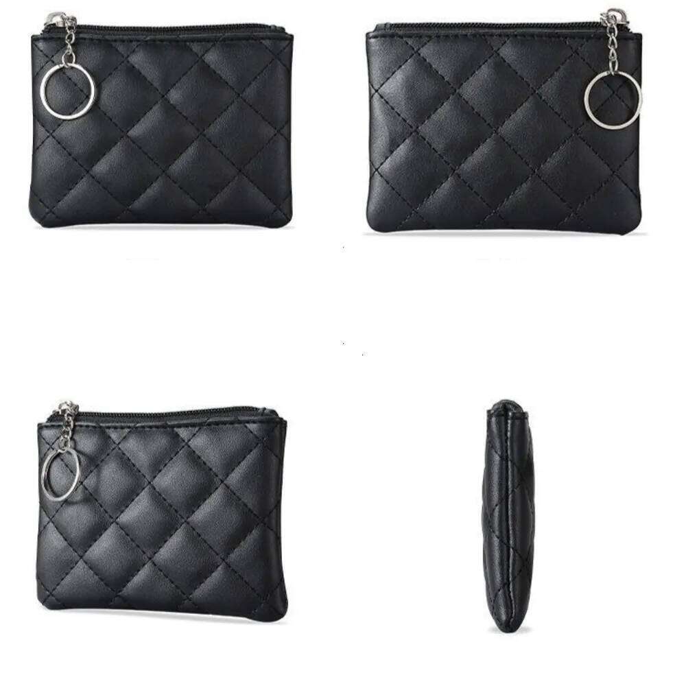 PU Leather Zip Key Chain Fashion Small Money Short Change Pouch Coin Purse Purses for Women Wallet 2025 Y260206