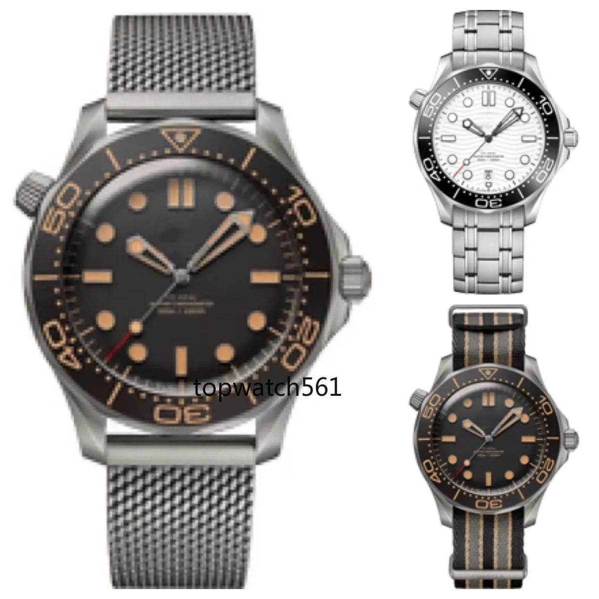 mens watch automatic watch AAAAA Designer watches men 150M 300M waterproof mechanical Wristwatches luxury reloj orologio montre sea speed master omgs0398