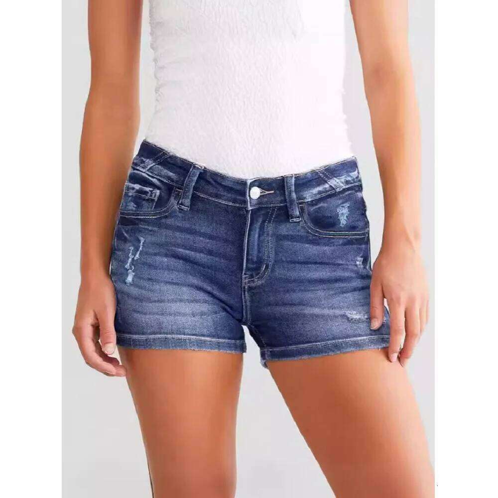 Women Summer Denim Shorts Ladies Ripped Hole Jeans Short Pants Ropa para mujer XJ260206
