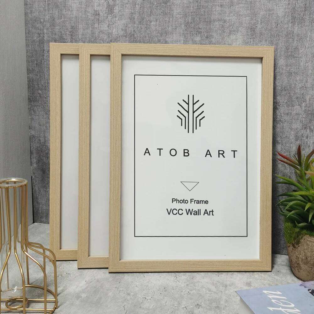 3Pcs Wooden Frames Picture Wall 10X15 15X20 20X25 A4 Frame Stand For Pictures Photo Decor Commemorative Gift S260205 3 673