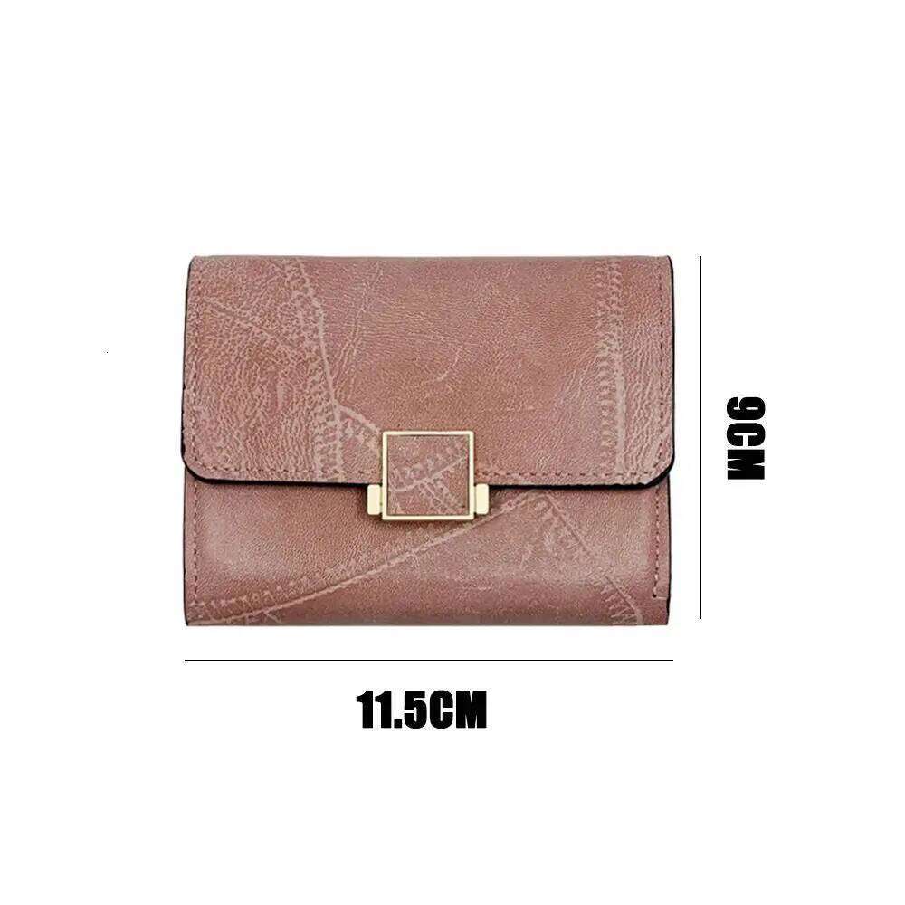 Women Female Multi-Card Mini Clutch Bag Vintage Coin Short Wallet Card Holder Small Purse Y260206