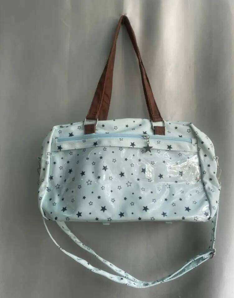 Transparent Jk Girls Kawaii Women's Handbags Casual All Match Star Print Underarm Bag Y2k Aesthetic Fashion Shoulder Bags Trendy Y260205