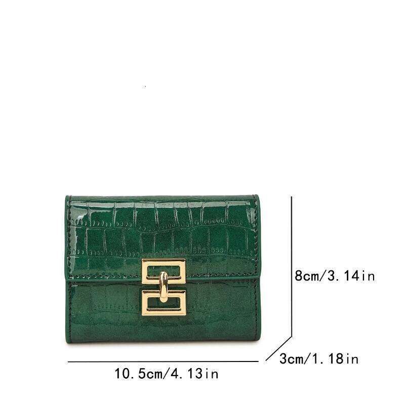 Fashion PU Leather Women Wallet Bi-fold Wallets Red ID Card Holder Coin Portable Small Women's Purse 2025 New Style Y260206