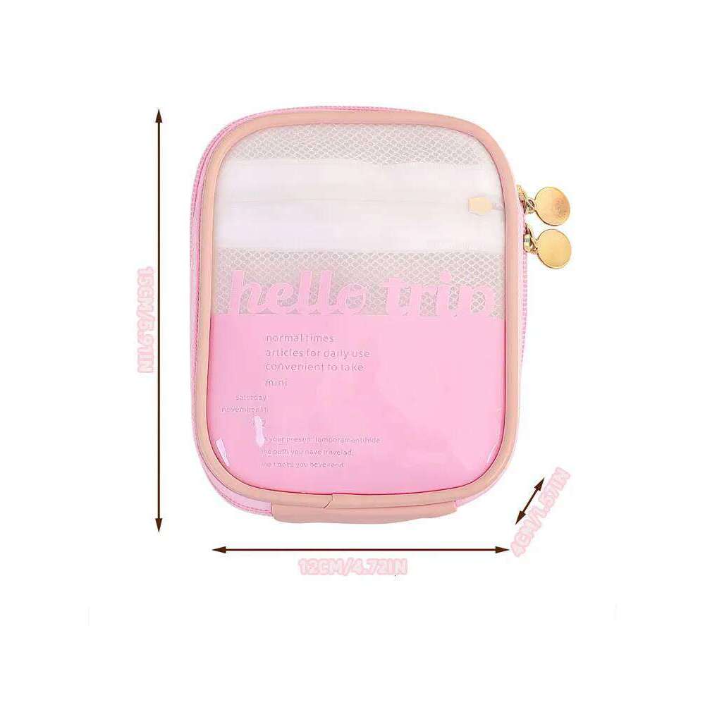 1PC Autumn Winter new portable lipstick storage personal touch-up makeup travel skincare products and toiletries bag Y260206