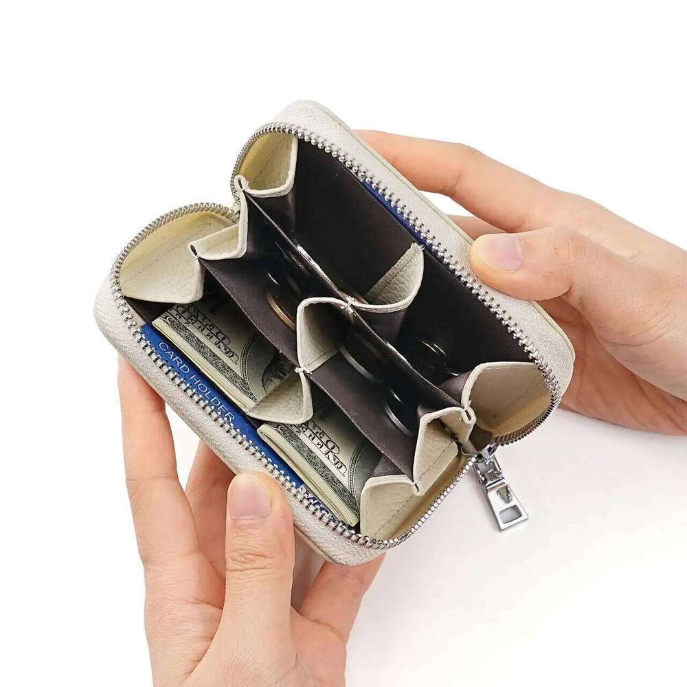 Japanese Korean Trend Mini Wallet Women Real Leather Coin Purse Card Holder Pouch Fashion Small Change Bag for Daily Commute Y260206