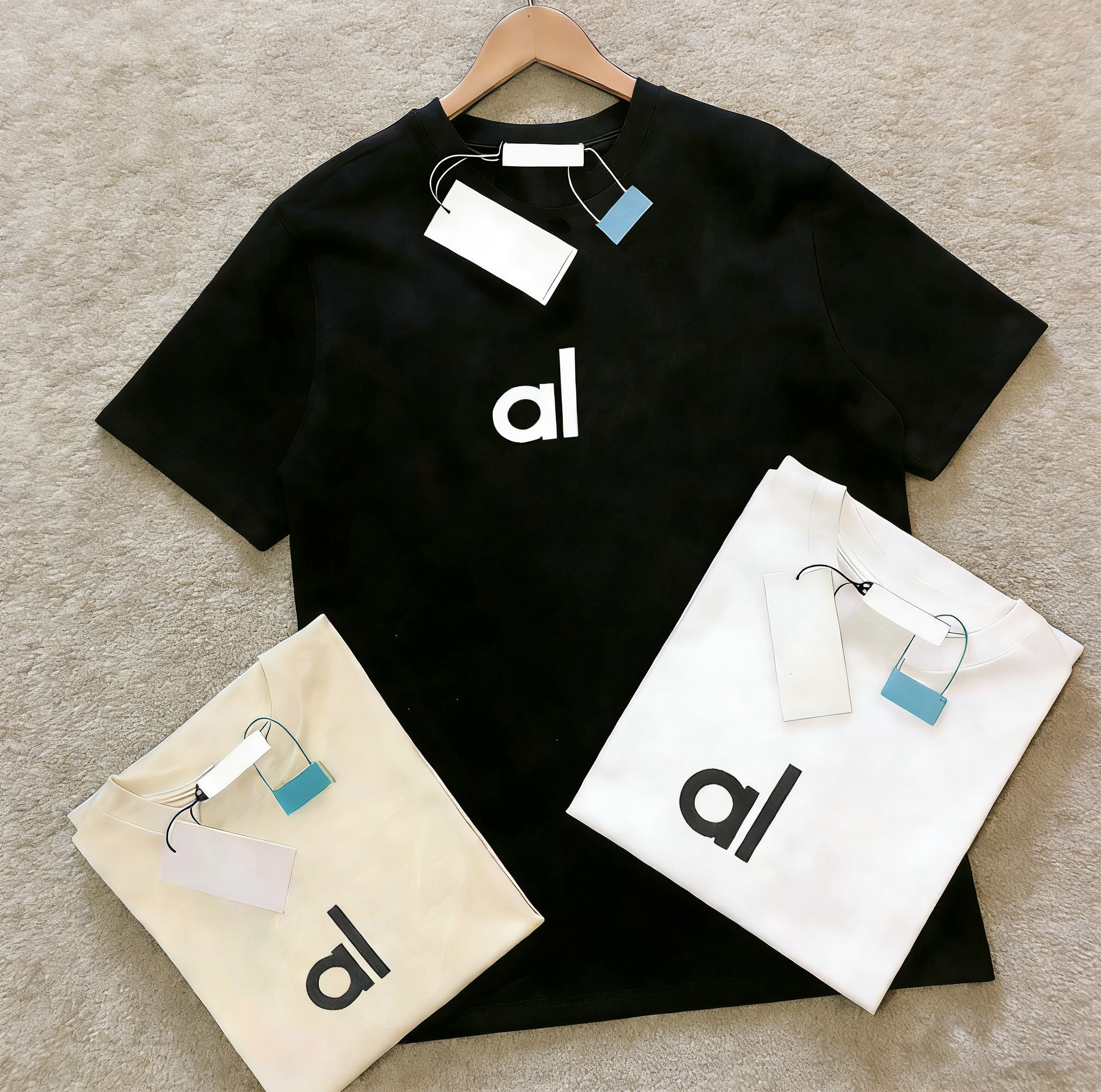 Summer casual fashion T-shirt brand designer's new women's fashion T-shirt, women's cotton casual letter printed round-neck short-sleeved T-shirt