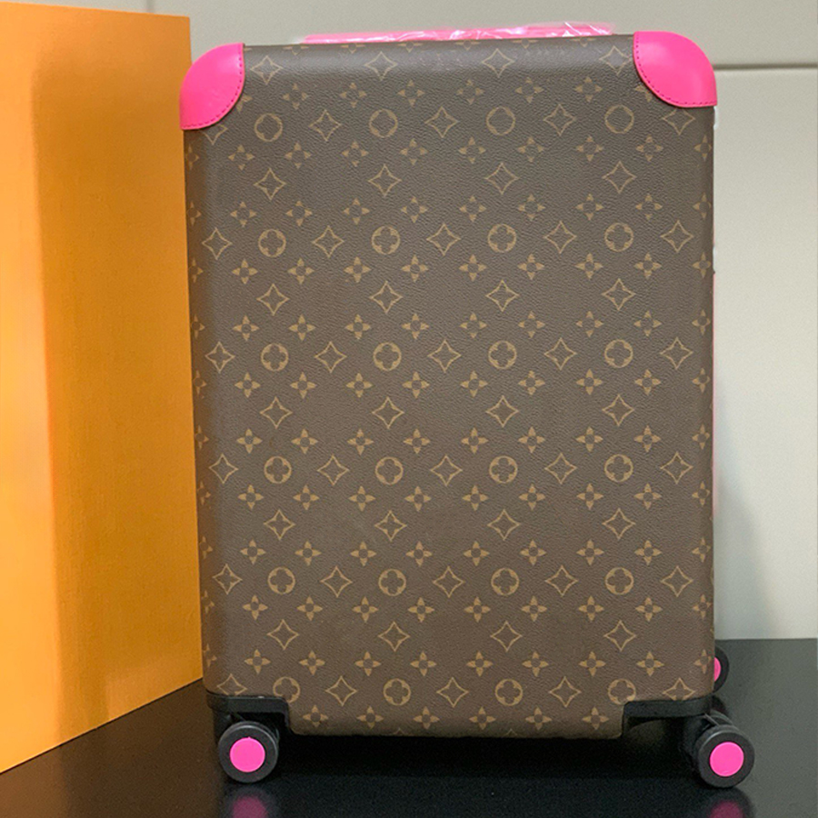 Horizon 55 Designer Suitcase Luxury Luggage Genuine Leather Boarding Case Carry On Large Capacity Trolley Case Leisure Suitcases Cabin