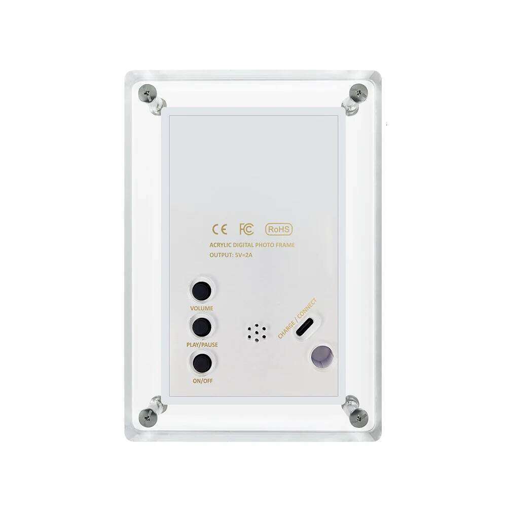 Acrylic Digital Photo Frame 5 Inch 1200mAh Vertical Display IPS Screen 4G Memory Battery Porta Retrato digital picture frame S260205