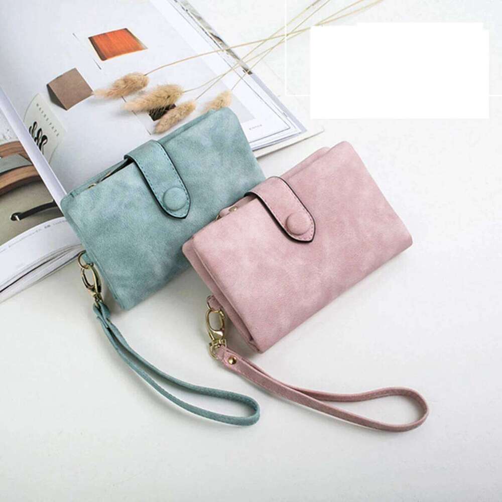 New women's short wallet European and American retro simple fashion all-match multiple card slots handbag student coin zipper co Y260206