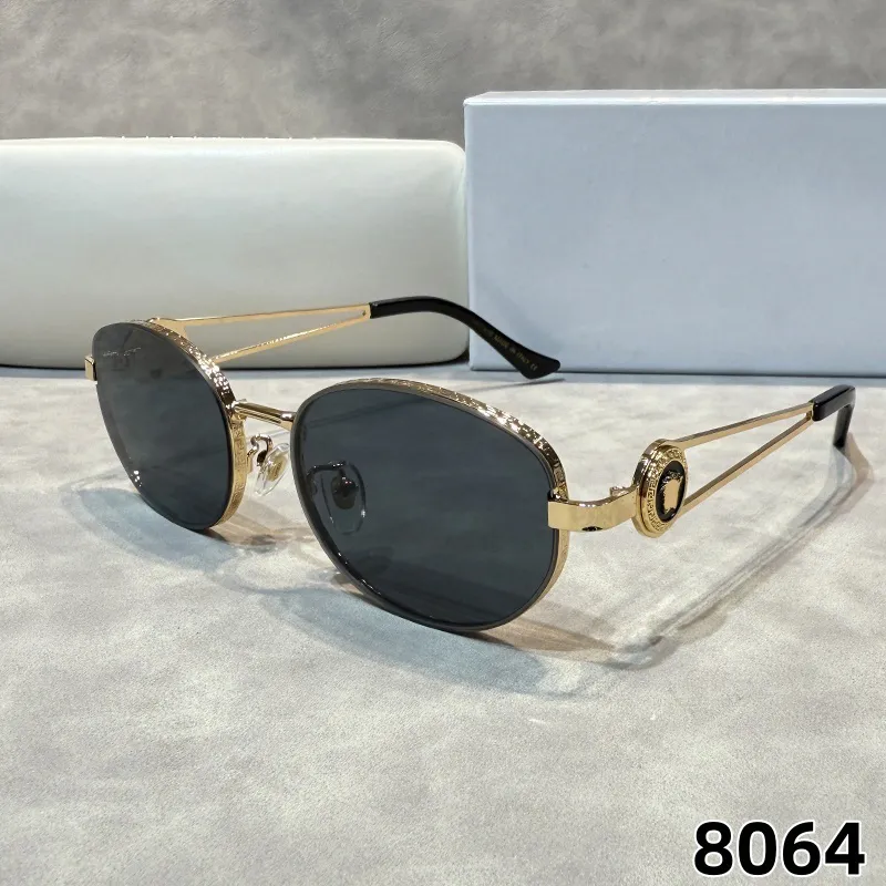 Mens Designer Sunglasses Outdoor Shades women fashion Oval luxury Full Frame Sunshade mirror polarized UV400 protection Pilot Glasses With box