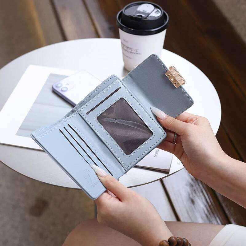 Wallet new Korean version PU Lychee sweet lady print zipper buckle female student coin wallet multi-card folding Y260206