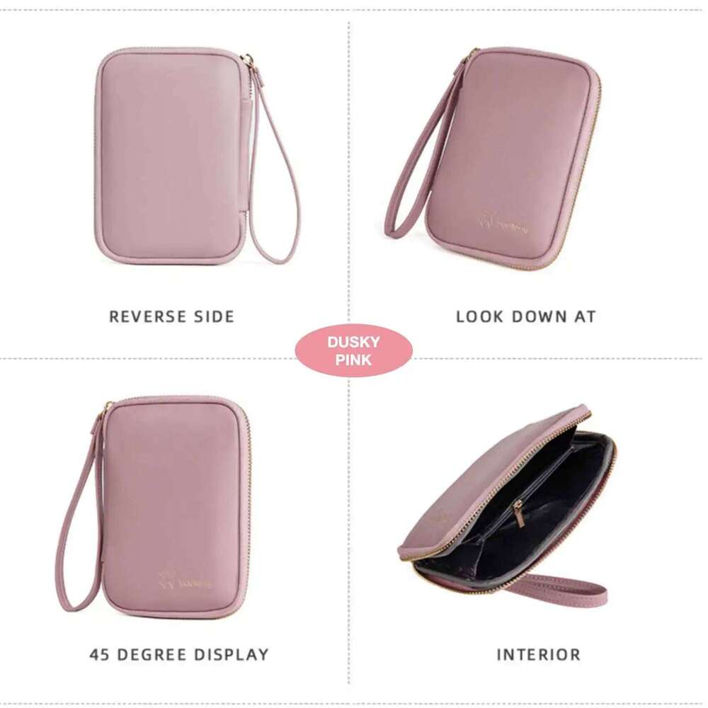 Fashion Simple Multi-Functional Zipper Coin Purse New Neutral Unisex Passport Bag Small Mobile Phone Wallet Y260206