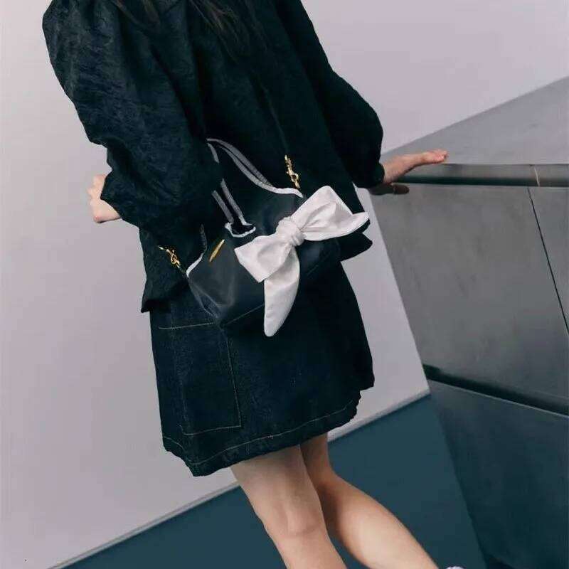 JIAERDI Harajuku Bow Y2k Handbag Women Vintage Zipper Casual Crossbody Bags Purse Ladies Retro Handle Pink Messenger Bag Chic Y260205