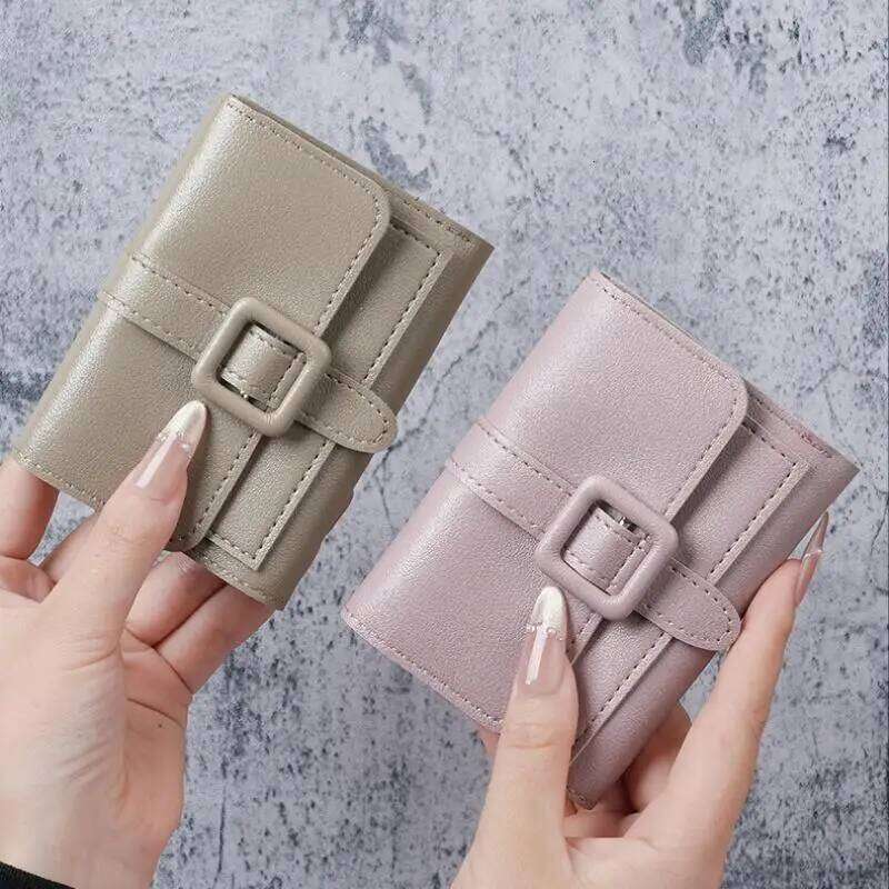 Fashion Minimalist Women's Mini PU Leather Short Style Coin Purse For Students Women Credit Card Holder Wallet Y260206