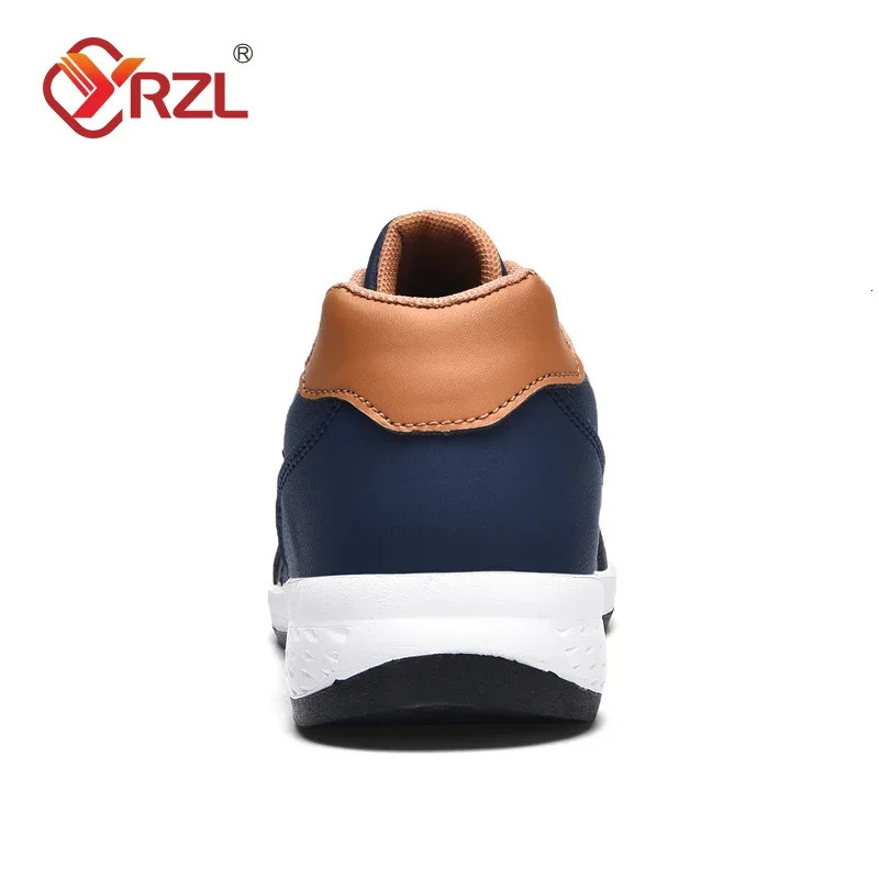 YRZL Men Shoes Spring Autumn Waterproof Walking Sneakers Leisure Male Leather Sports Shoes Non-Slip Footwear Tennis for Men 260126