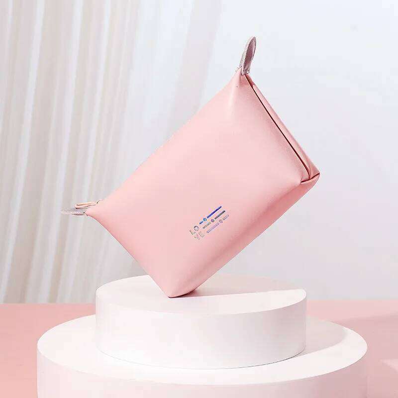 Fashion PU cosmetic Large capacity travel grooming Cosmetics storage Waterproof internet celebrity makeup bag Y260206