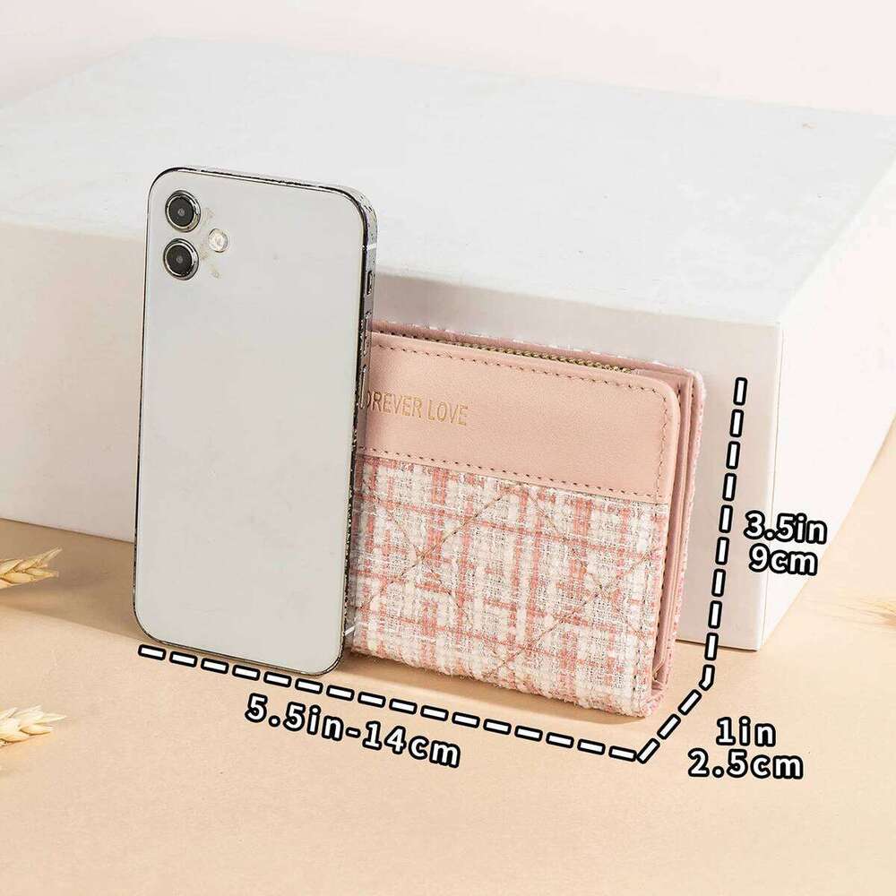 Trendy cute women's small wallet, stylish tassel coin purse, short clutch bag, credit card and cash holder. Y260206