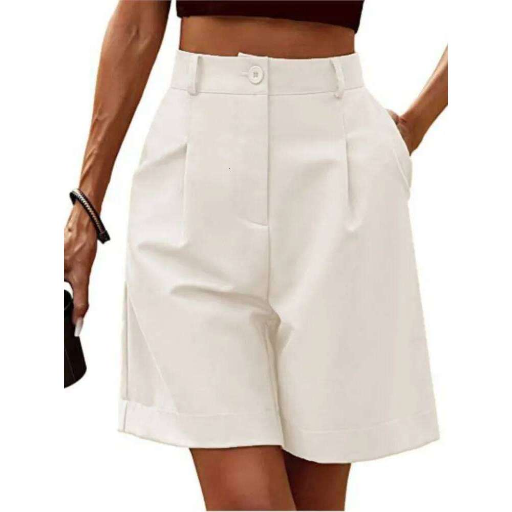 Summer Thin High-waisted Loose Slimming Straight Casual Breathable Wide-leg Five-point Pants Women's Street Trend Shorts XJ260206