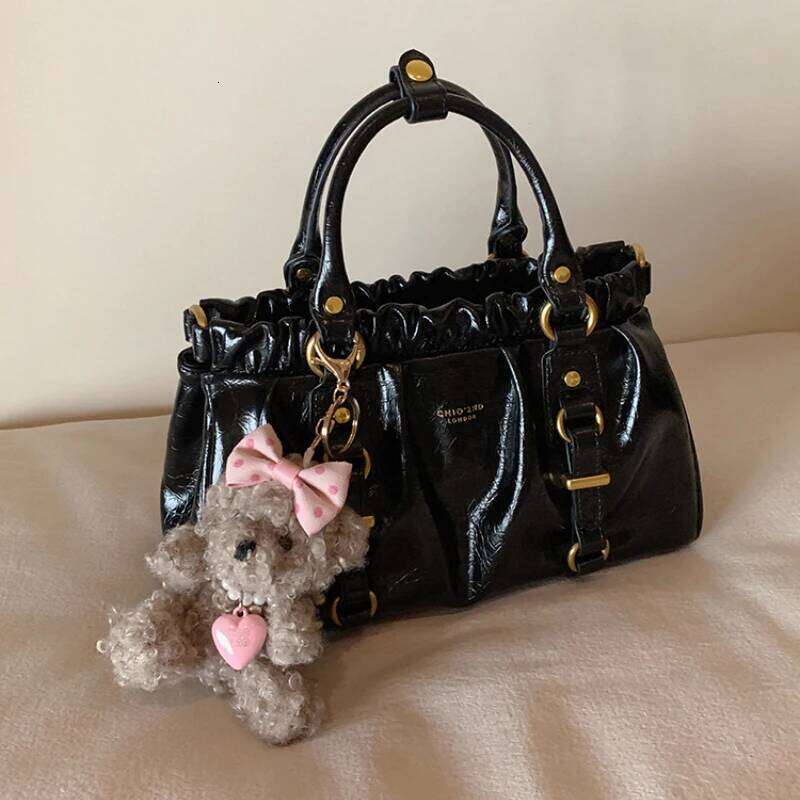 Women's Pleated Clouds Handbag Designer Trend Quality Tote Crossbody Compartments Casual Commuting Bag With Pendant Y260205