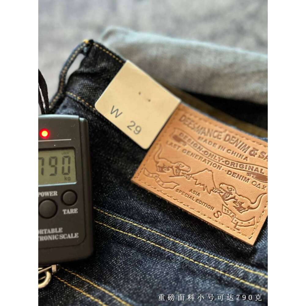 15oz Signature Commemorative American Retro Heavyweight Vintage Red Selvedge Embroidery Washed Denim Jeans Indigo Blue 5KM X260207