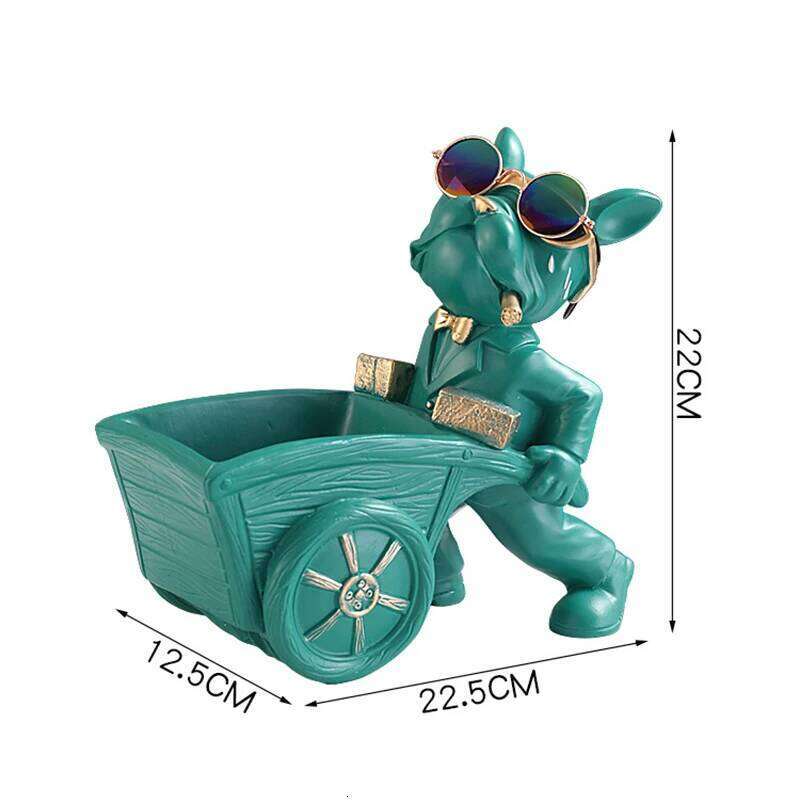 Dog Statue Storage Box Animal Resin Art Sculpture Figurine Home Decoration Study Ornament S260204 34b